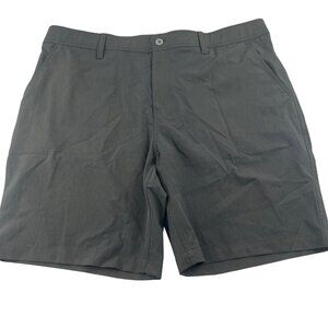 32 degrees Mens Gray Lee Performance Series Shorts Size 40 Flat Front Golf